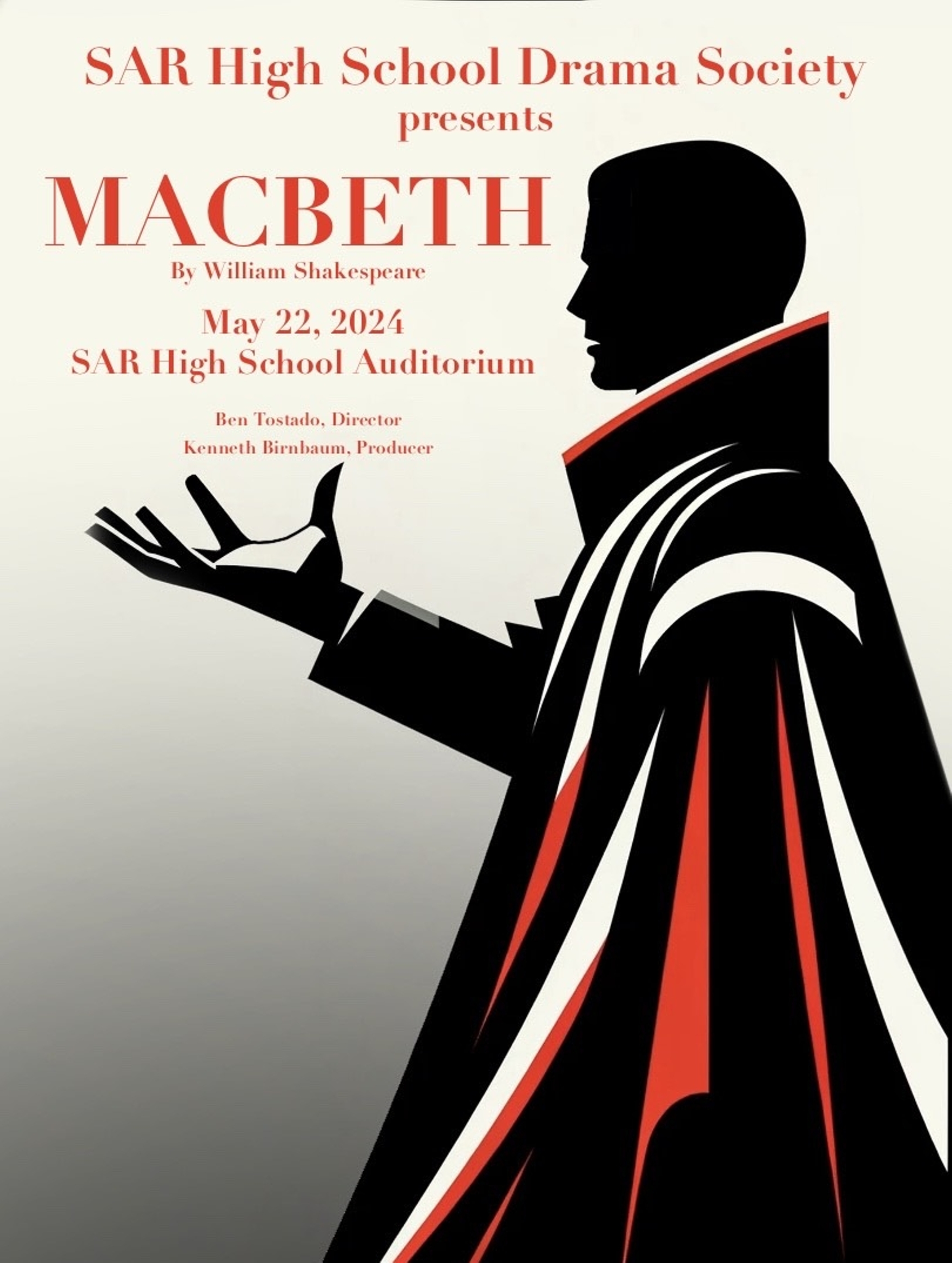 Macbeth at Sar High School - Performances May 22, 2024 - Billing, page: 2